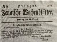 Jenaer Bekanntmachung 21.8.1839